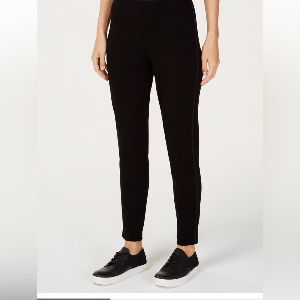 🔥 $248 Eileen Fisher Tencel® Ponte Side-Detail Leggings Women’s Size M 🔥